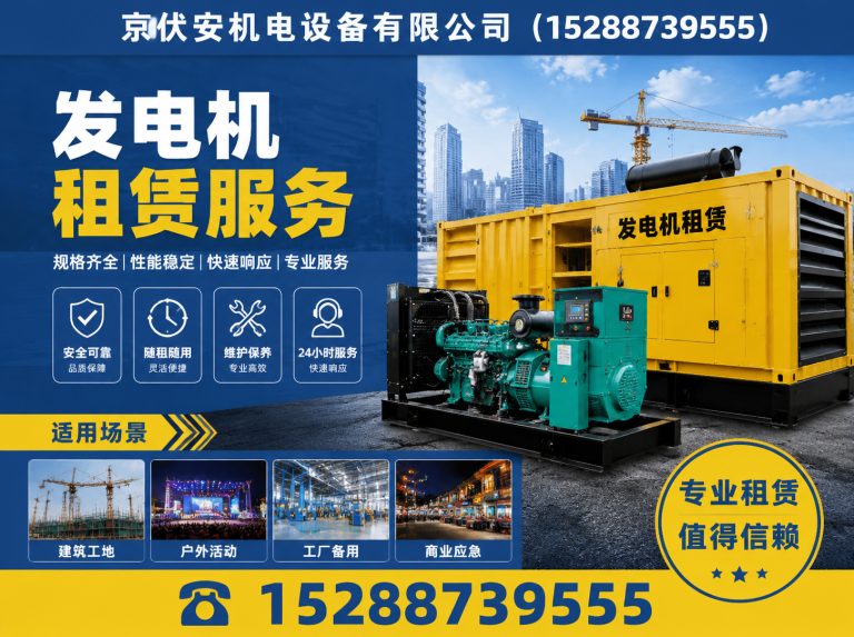 三门峡发电机出租展示图